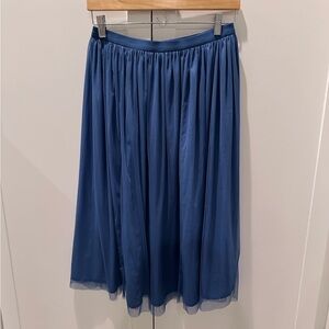 Elegant Blue Tulle Women's Skirt